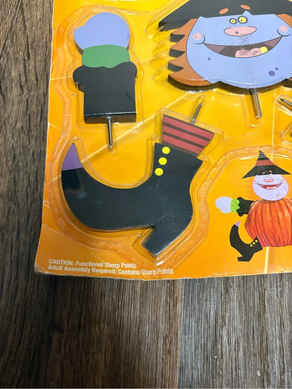Vintage Spooky WitchHalloween Pumpkin Stakes Pumpkin Decoration